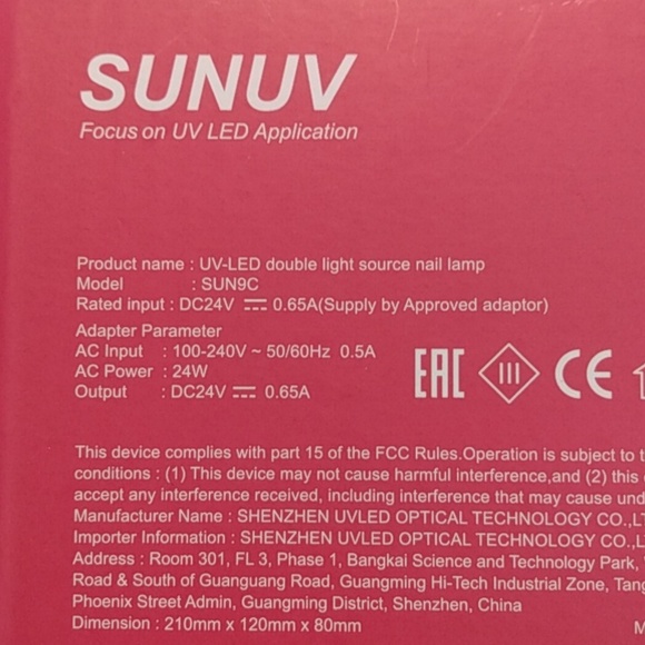 Sunuv led uv lamp - Picture 3 of 3